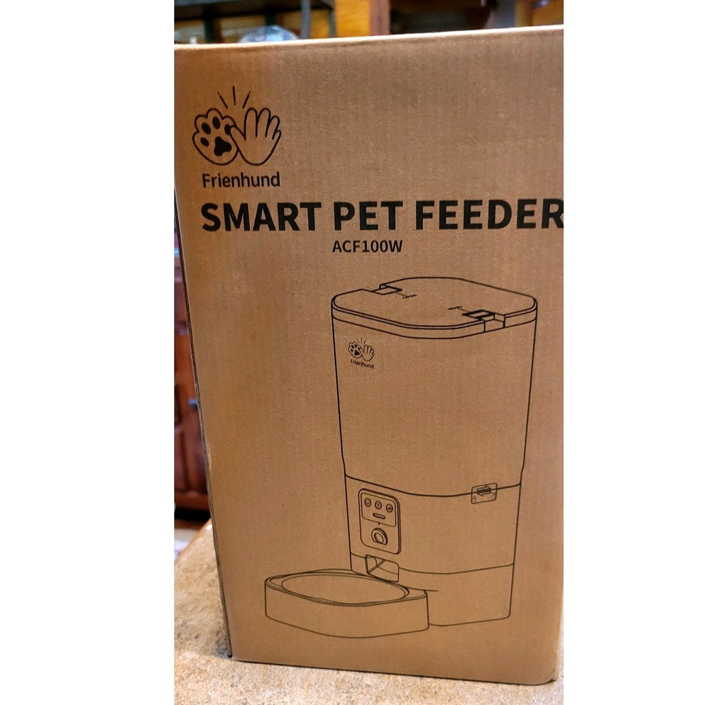Frienhund Smart Pet Feeder ACF100W WiFi Camera 2-Way Audio Automatic Cat Dog New